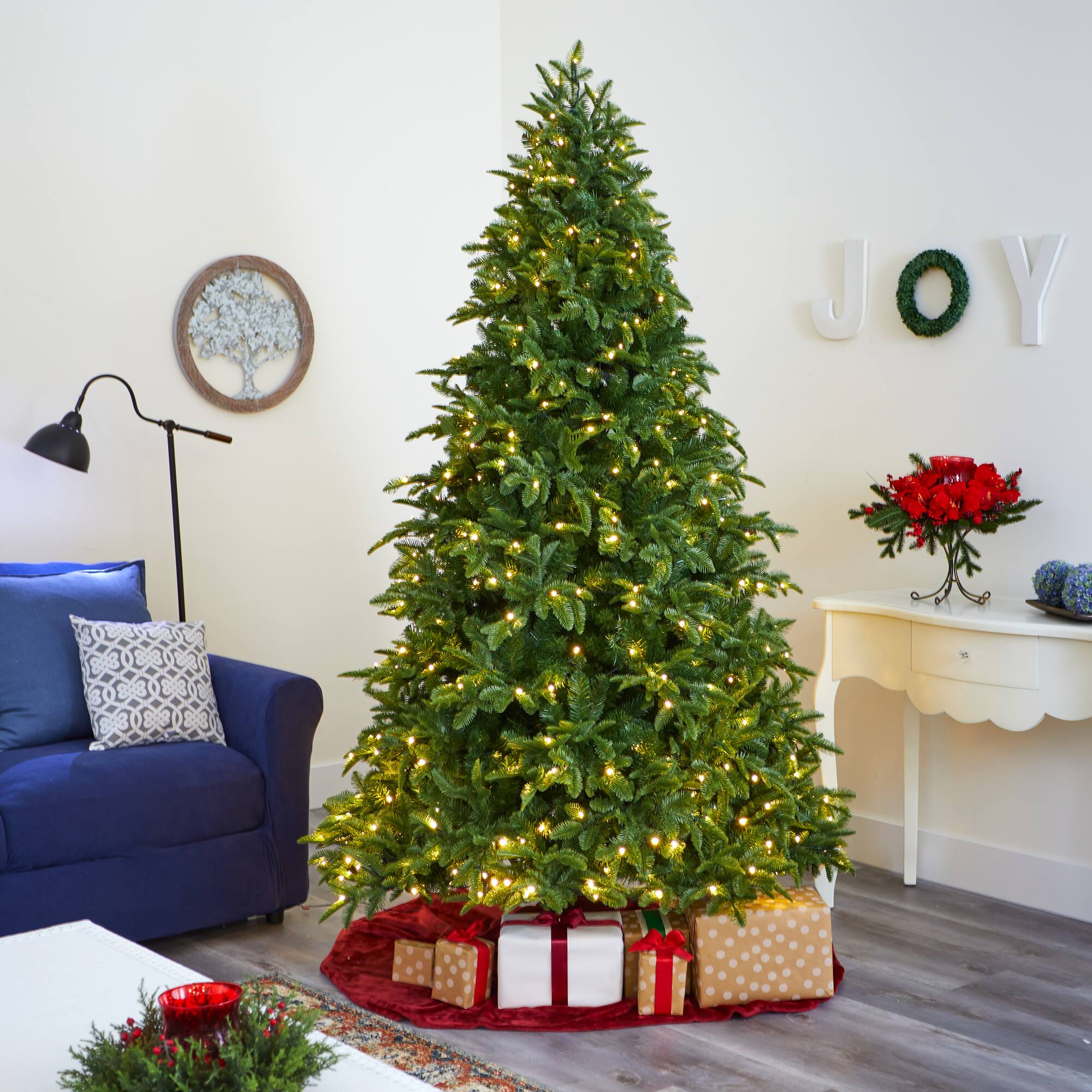 7.5ft. Pre-Lit Wyoming Fir Artificial Christmas Tree with Clear LED Lights